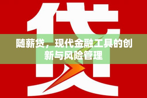兴文随薪贷，现代金融工具的创新与风险管理