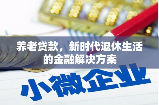 兴文养老贷款，新时代退休生活的金融解决方案