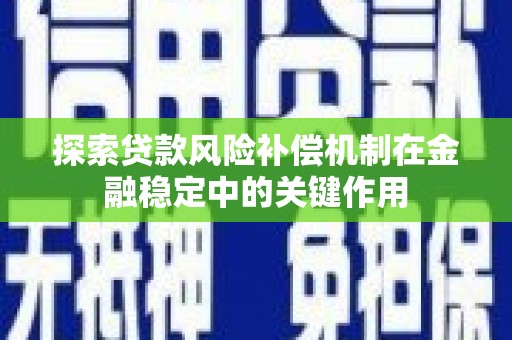 兴文探索贷款风险补偿机制在金融稳定中的关键作用