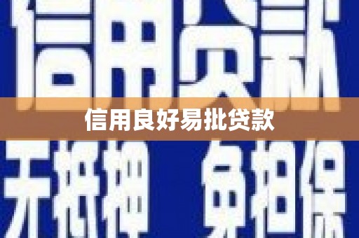 兴文信用良好易批贷款
